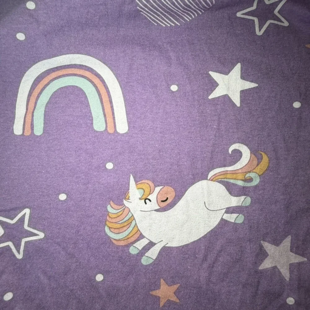 Grow Wild 2 Pack Jersey Knit Fitted Crib Sheets Multicolor Stars Rainbow Unicorn